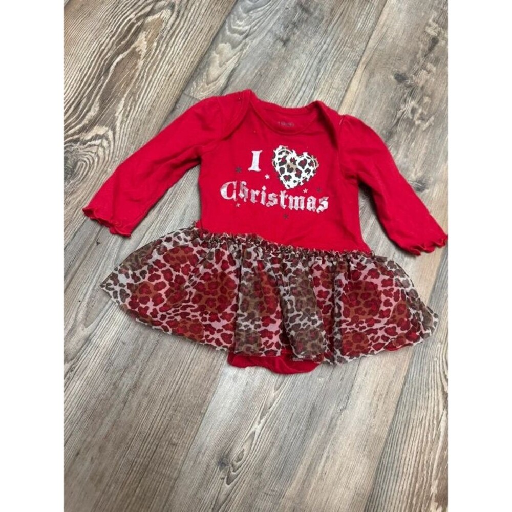 Leopard Christmas dress